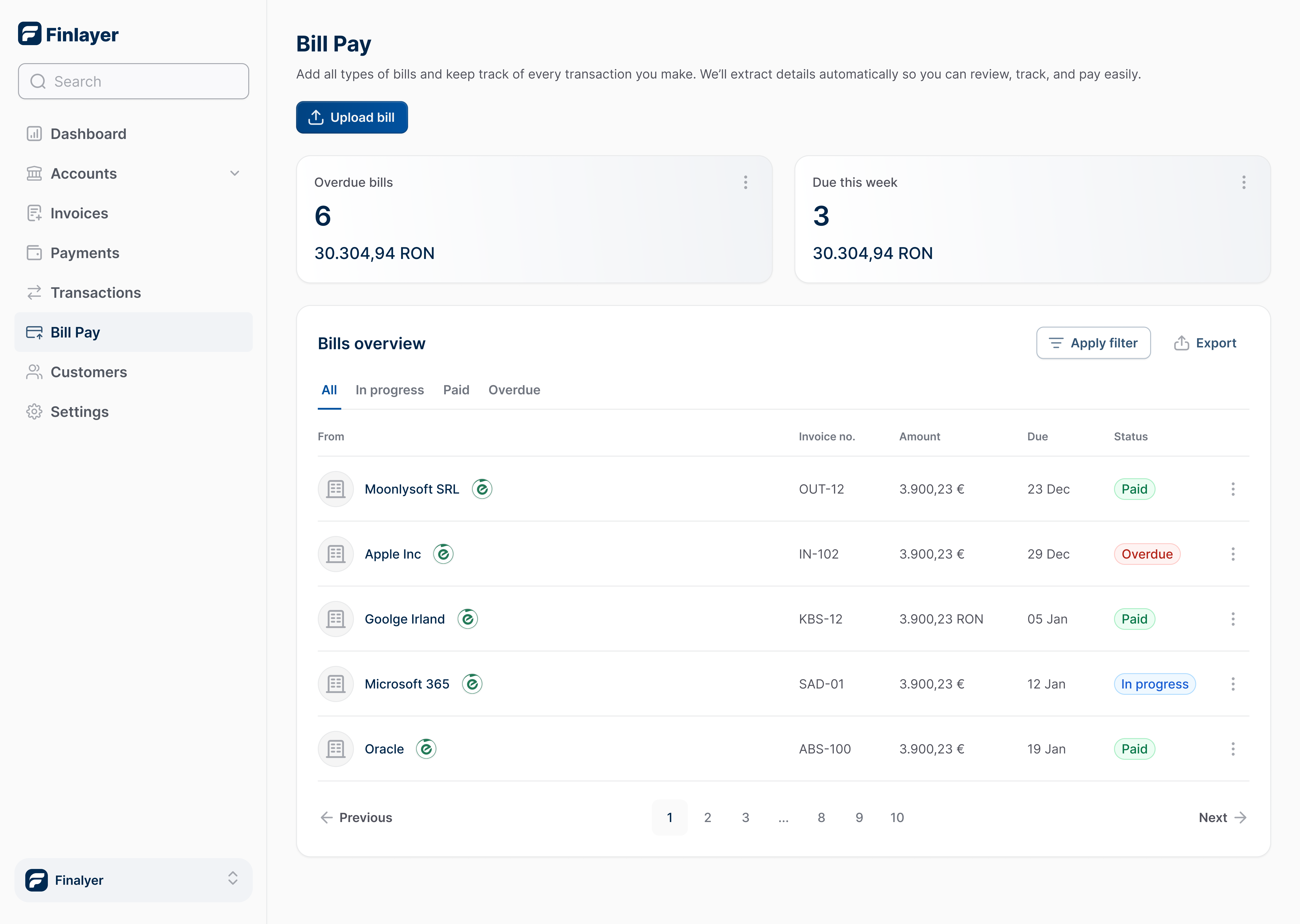 Smart payments feature showing automated payment processing and instant transactions